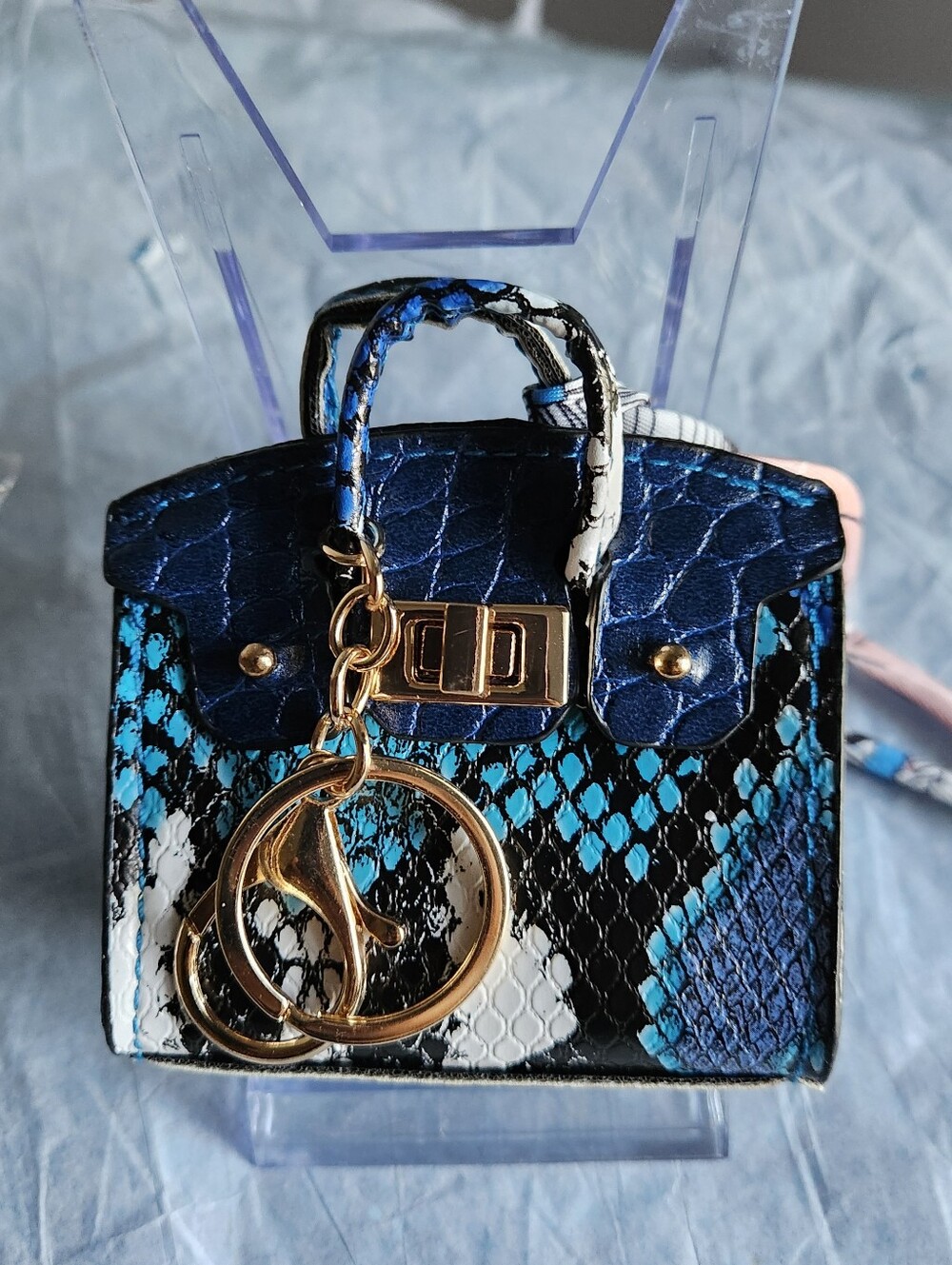 Mini Croc Saddle Bag Charm/Ear Bud Holder NWOT-SELECT ONE!